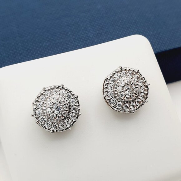 "925 Sterling Silver Plated CZ Earrings, EVBRS476 - Picture 8 of 9